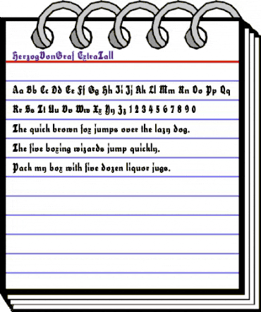 HerzogVonGraf Normal animated font preview HerzogVonGraf Normal animated font preview