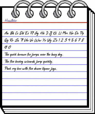 Hessthicc Regular animated font preview Hessthicc Regular animated font preview