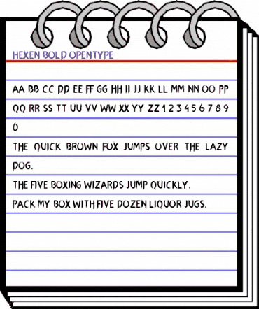 Hexen Bold animated font preview Hexen Bold animated font preview