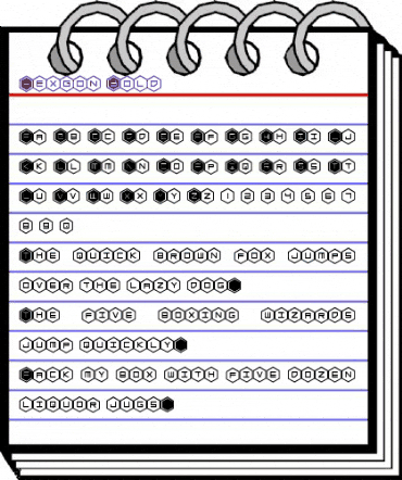 HEX:gon Bold Bold animated font preview HEX:gon Bold Bold animated font preview