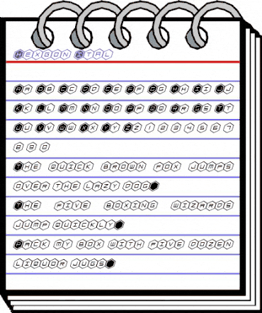 HEX:gon Italic Italic animated font preview