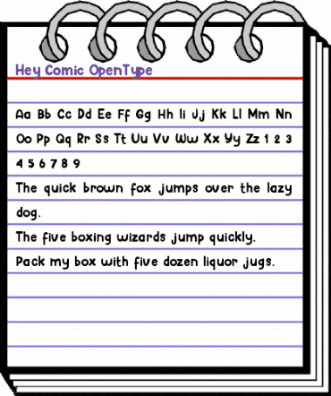 Hey Comic Regular animated font preview Hey Comic Regular animated font preview