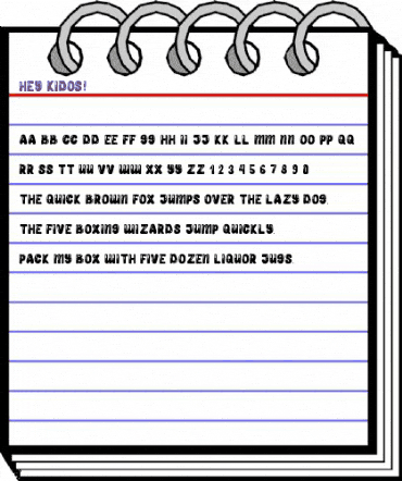 Hey Kidos Regular animated font preview
