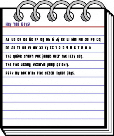 Hey You Guys! Regular animated font preview Hey You Guys! Regular animated font preview