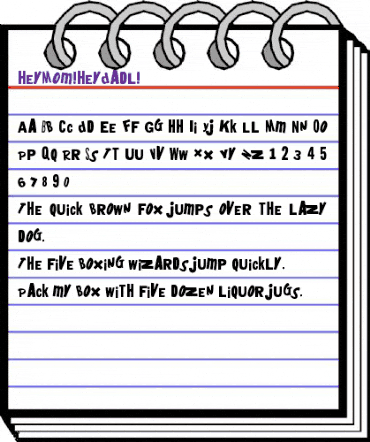 heyMom!heyDad! Regular animated font preview heyMom!heyDad! Regular animated font preview