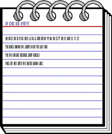 HFF Iconic Ionic Regular animated font preview