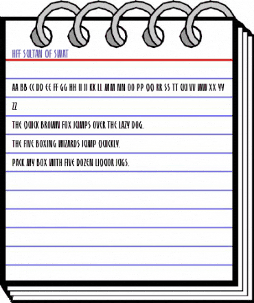 HFF Sultan of Swat Regular animated font preview HFF Sultan of Swat Regular animated font preview