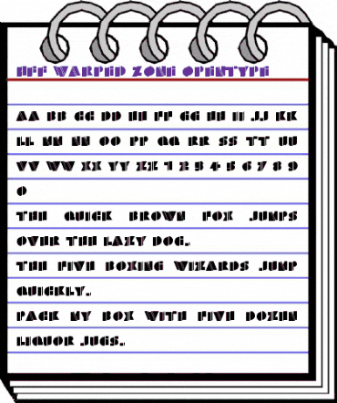HFF Warped Zone Regular animated font preview HFF Warped Zone Regular animated font preview