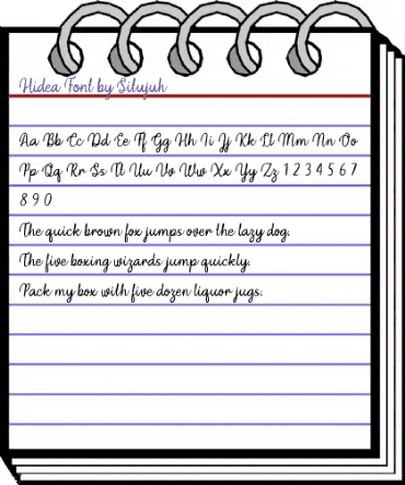 Hidea Regular animated font preview Hidea Regular animated font preview