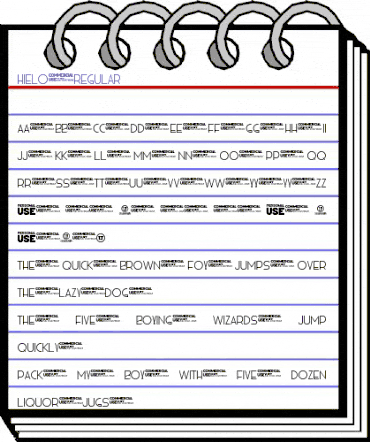 HIELO regular animated font preview