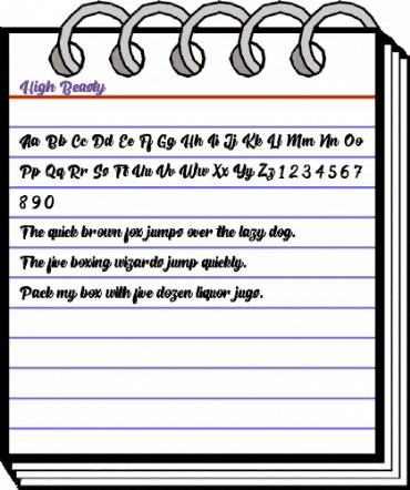 High Beasty Regular animated font preview