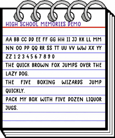 High School Memories Demo Regular animated font preview High School Memories Demo Regular animated font preview