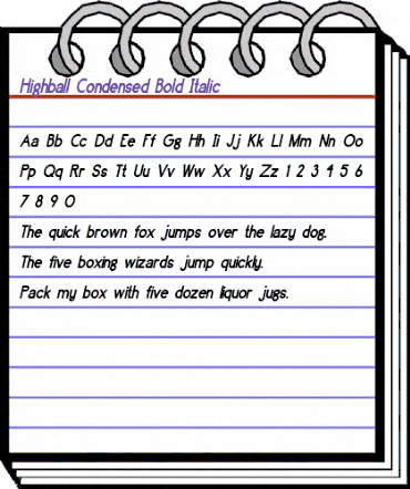 Highball-Condensed Bold Italic animated font preview Highball-Condensed Bold Italic animated font preview