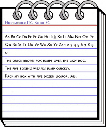 Highlander ITC Book animated font preview Highlander ITC Book animated font preview