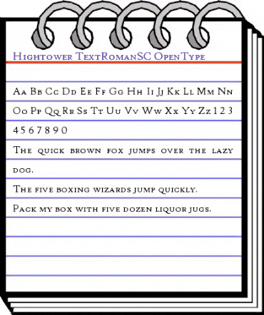 Hightower TextRomanSC animated font preview Hightower TextRomanSC animated font preview