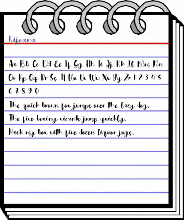 hijoana Regular animated font preview hijoana Regular animated font preview