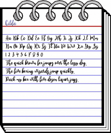 hilda Regular animated font preview hilda Regular animated font preview