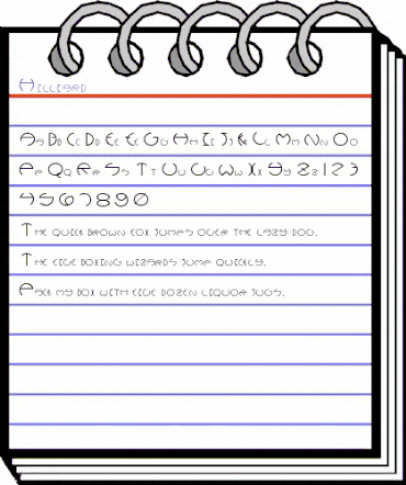 Hilliard Regular animated font preview