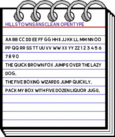 Hillstown Sans Clean animated font preview