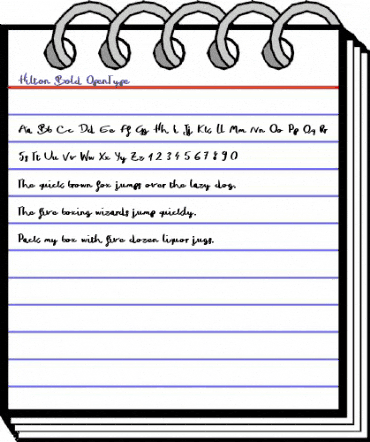 Hilton Bold animated font preview