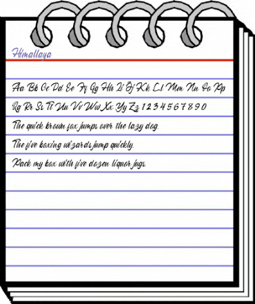 Himallaya Regular animated font preview Himallaya Regular animated font preview