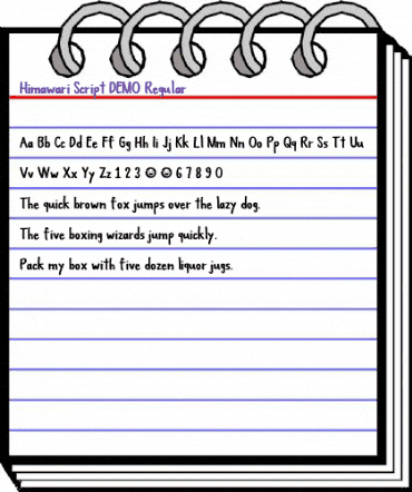 Himawari Script DEMO Regular animated font preview Himawari Script DEMO Regular animated font preview