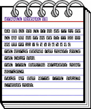 Himmel DB Normal animated font preview