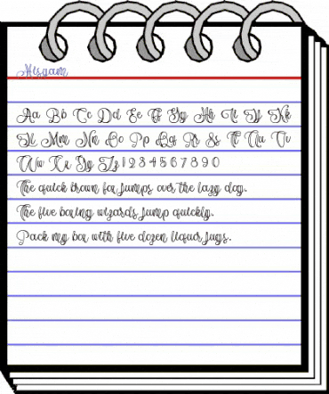 Hisyam Regular animated font preview Hisyam Regular animated font preview