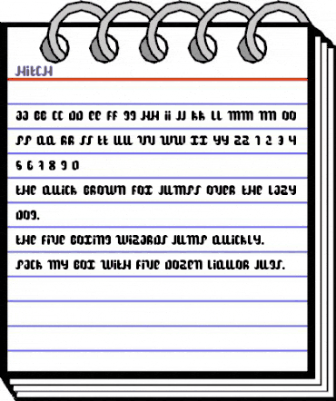 Hitch Regular animated font preview