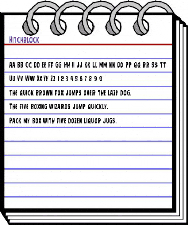 Hitchblock Regular animated font preview Hitchblock Regular animated font preview