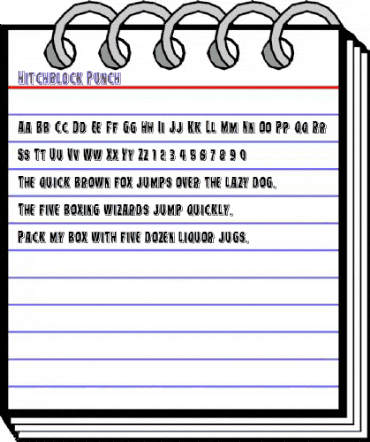 Hitchblock Punch Regular animated font preview