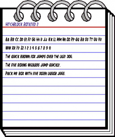Hitchblock Rotated 2 Regular animated font preview Hitchblock Rotated 2 Regular animated font preview