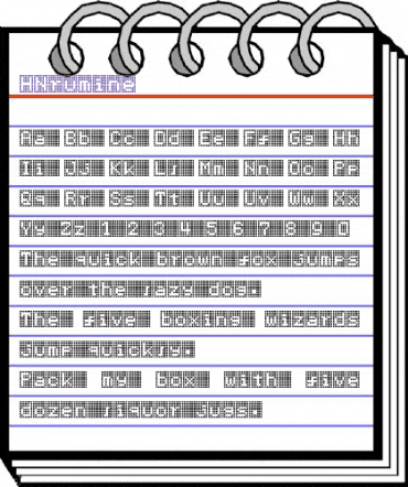 HNrumine Regular animated font preview