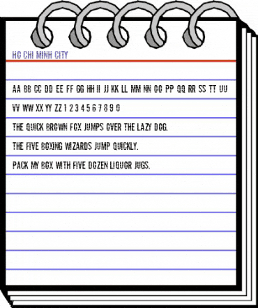 Ho Chi Minh City Regular animated font preview