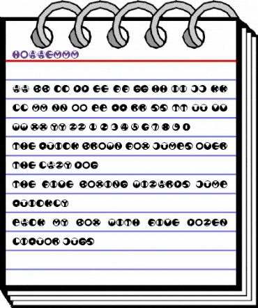 HOAAEMMM Regular animated font preview