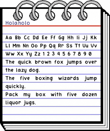 Holaholo Regular animated font preview