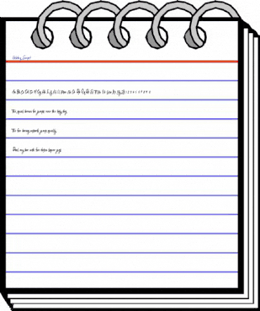 Holiday Script Regular animated font preview