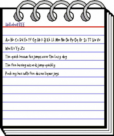 Hollaboi FREE Regular animated font preview