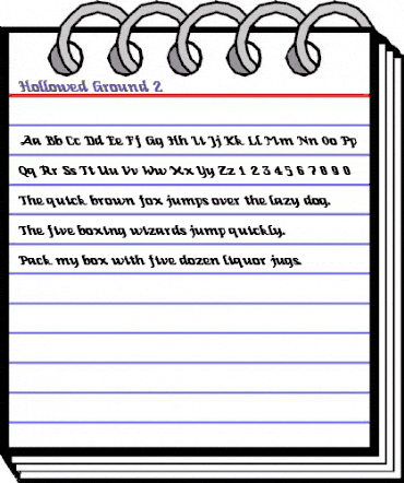 Hollowed Ground 2 Regular animated font preview