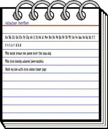 Hollowtown Regular animated font preview