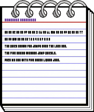 Homebase Condensed Regular animated font preview