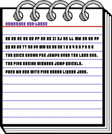 Homebase Duo-Laser Regular animated font preview