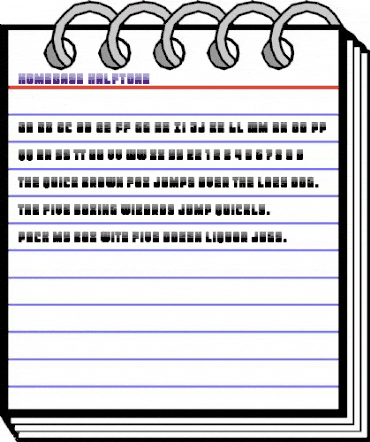 Homebase Halftone Regular animated font preview