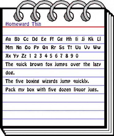 Homeward-Thin Regular animated font preview Homeward-Thin Regular animated font preview