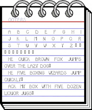 Hooters Regular animated font preview Hooters Regular animated font preview