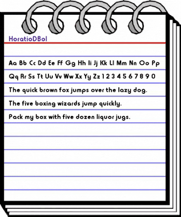 HoratioDBol Regular animated font preview HoratioDBol Regular animated font preview