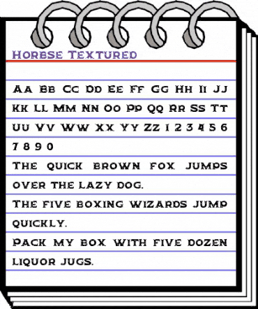 Horbse Textured animated font preview