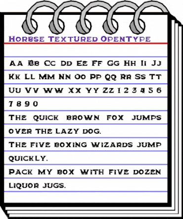 Horbse Textured animated font preview