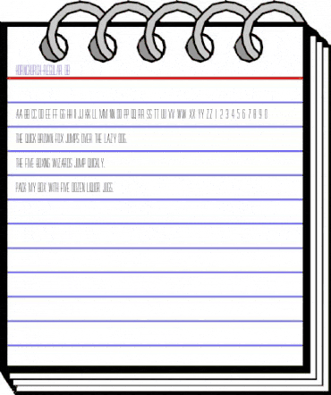 Hornchurch DB Regular animated font preview