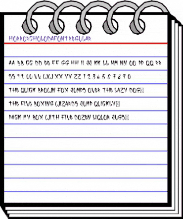 Horror Cholo-DaFont Regular animated font preview Horror Cholo-DaFont Regular animated font preview